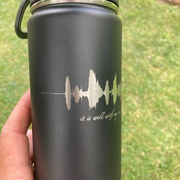 It Is Well With My Soul Soundwave 22oz Water Bottle - Picture 5 of 13